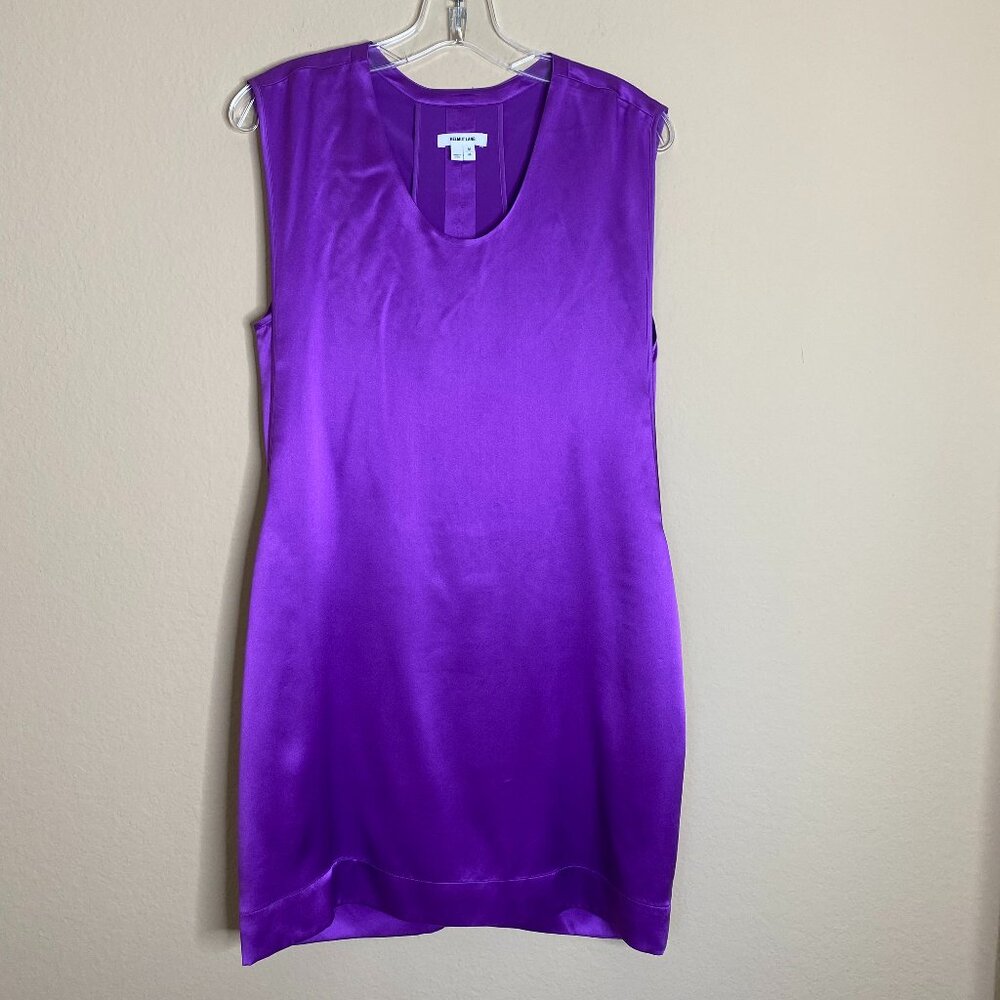 helmut lang silk sleeveless dress w/ back cutout